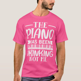 Vrouwen Pianospeler Jazz Pianist T-shirt