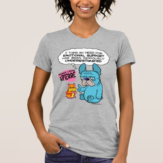 Vrouwen Pierre en Abbot Slogan T-shirt (Voorkant)