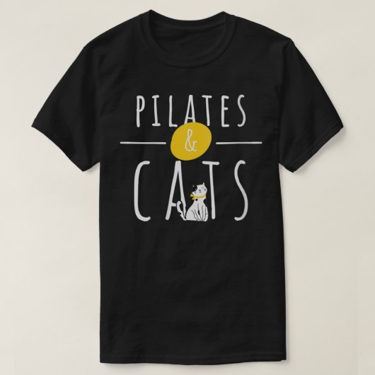 Vrouwen Pilates En Katten Eigenaar Lover Instructo T-shirt (Design voorkant)