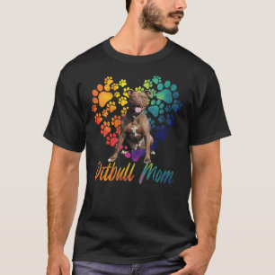 Vrouwen Pitbull Mama Grappige Hond Lover Pittie Ho T-shirt