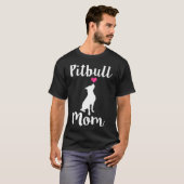 Vrouwen Pitbull Moeder Pit Bull Hond Mama Gift N T-shirt (Voorkant volledig)