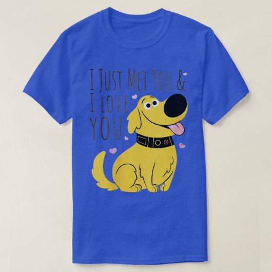 Vrouwen Pixar UP Dug ik heb je net ontmoet. T-shirt (Design voorkant)
