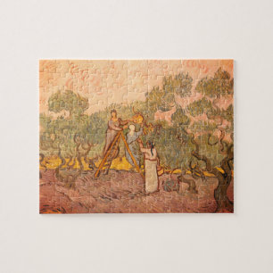 Vrouwen plukken olijven van Gogh: Legpuzzel