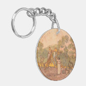 Vrouwen plukken olijven van Gogh: Sleutelhanger (Voorkant Links)