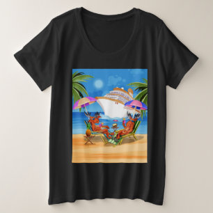 Vrouwen Plus Maat T-Shirt Moose Cruise 2025