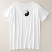 Vrouwen PLUS SIZE T-Shirt met Japanse Draak (Design achterkant)