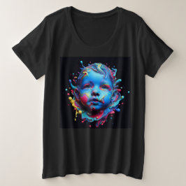 Vrouwen Plus Size T-shirts met Art Expression 15