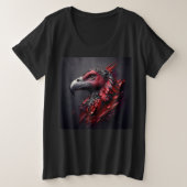 Vrouwen Plus Size T-shirts met Art Expression 17 (Design voorkant)