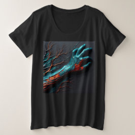 Vrouwen Plus Size T-shirts met Art Expression 19