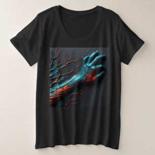 Vrouwen Plus Size T-shirts met Art Expression 19