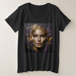 Vrouwen Plus Size T-shirts met Art Expression 19