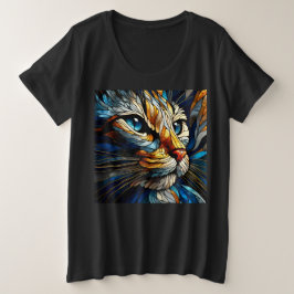 Vrouwen Plus Size T-shirts met Art Expression 21