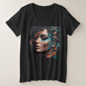 Vrouwen Plus Size T-shirts met Art Expression 22 (Design voorkant)