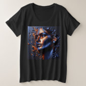 Vrouwen Plus Size T-shirts met Art Expression 3 (Design voorkant)