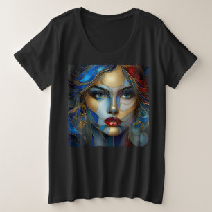 Vrouwen Plus Size T-shirts met Art Expression 30