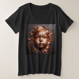 Vrouwen Plus Size T-shirts met Art Expression 8
