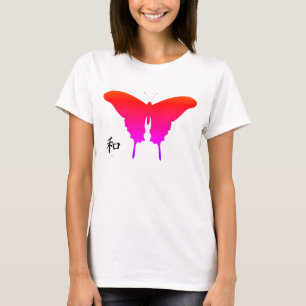 Vrouwen Plus-Size Tank VLINDER W / KANJI PEACE