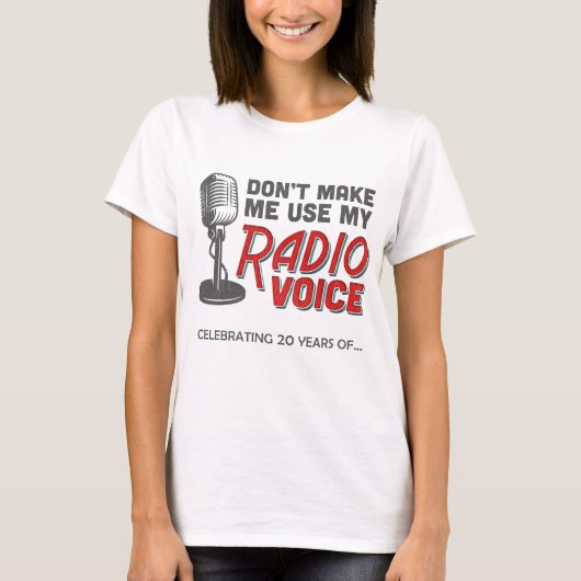 Vrouwen PMRP 20e Jubileum T-shirt (licht) (Voorkant)