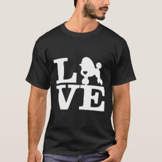 Vrouwen poedel lover hond t-shirt