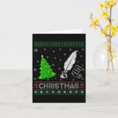 Vrouwen Poëzie Kerstboom Lighting Ugly Christmas S Kaart (Gele Bloem)