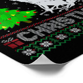 Vrouwen Poison Dart Kikker Xmas Tree Lighting Ugly Poster (Hoek)