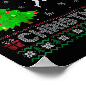 Vrouwen Pole Vault kerstboom Lighting Ugly Christm Poster (Hoek)