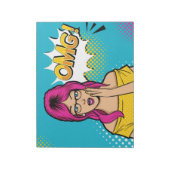 Vrouwen pop kunst notitieblok (Linkerzijde)