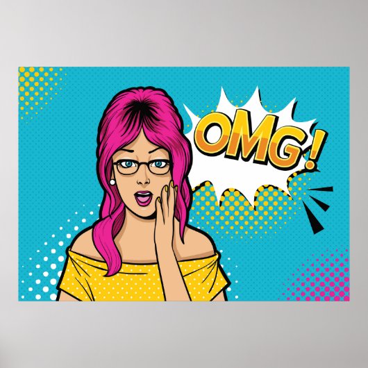 Vrouwen pop kunst poster (Voorkant)