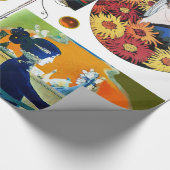 VROUWEN PORTRETTEN, ART DECO SCHOONHEID MODE KOSTU CADEAUPAPIER (Hoek)