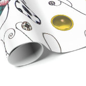 VROUWEN PORTRETTEN, ART DECO SCHOONHEID MODE KOSTU CADEAUPAPIER (Rol Hoek)