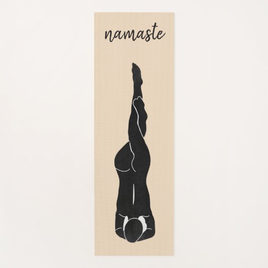 Vrouwen Poses Bewegingen Namaste Yogi Blush Roze Yogamat (Voorkant)