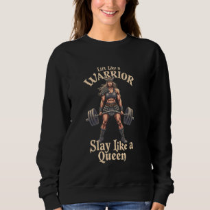 Vrouwen Powerlifting Viking Queen Walhalla Workout Trui