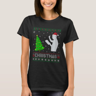 Vrouwen Prediker Kerstboom Verlichting Lelijke Ker T-shirt