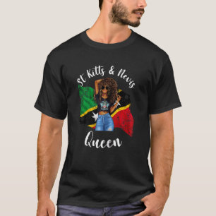 Vrouwen Pretty St Kitts en Nevis Koningin West-Ind T-shirt