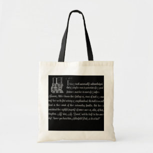 Vrouwen Pride en Prejudice Book Jane Austen Tote Bag