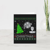 Vrouwen Producer Xmas Tree Lighting Ugly Christmas Kaart (Voorkant)