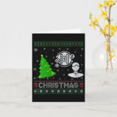 Vrouwen Producer Xmas Tree Lighting Ugly Christmas Kaart (Gele Bloem)