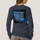 Vrouwen Productiviteit Quote Paul Meyer T-shirt (Achterkant)