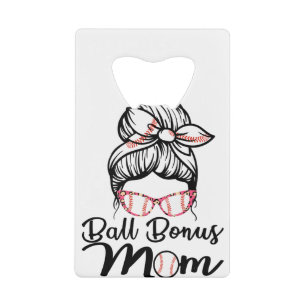 Vrouwen Proud Baseball Softball Bonus Creditkaart Flessenopener