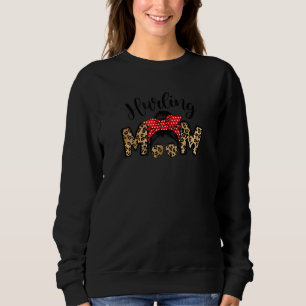 Vrouwen Proud Hurling Mam Messy Bun Leopard Moeder Trui