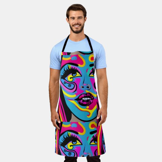 Vrouwen Psicodelinca Schort (Gedragen)