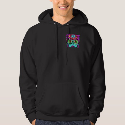 VROUWEN PSICODELISCH HOODIE (Voorkant)