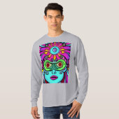 VROUWEN PSICODELISCH T-SHIRT (Voorkant volledig)