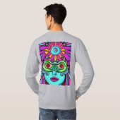 VROUWEN PSICODELISCH T-SHIRT (Achterkant volledig)
