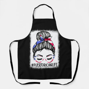 Vrouwen #Puerto Ricaans Life Bun Hair Puerto R Schort