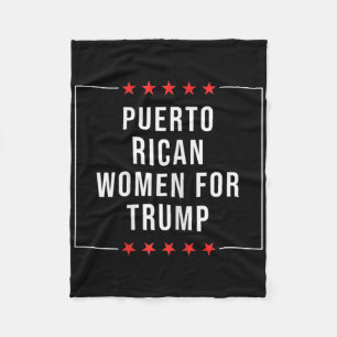 Vrouwen Puerto Ricaanse vrouwen voor Trump Fleece Deken