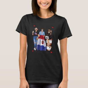 Vrouwen Puerto Rican Born Paraguay Bloedpaprika T-shirt