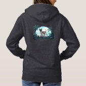 Vrouwen Pullover Hoodie met voor- en achterkant lo (Achterkant)