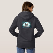 Vrouwen Pullover Hoodie met voor- en achterkant lo (Achterkant volledig)