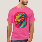 Vrouwen Punk Dragon Delight Vibrant Dragon T Aziat T-shirt (Voorkant)